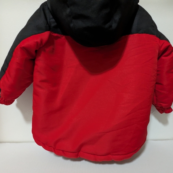 Toughskins Infant Boys 18 Month Black and Cherry Pie Snow Jacket - Picture 7 of 13